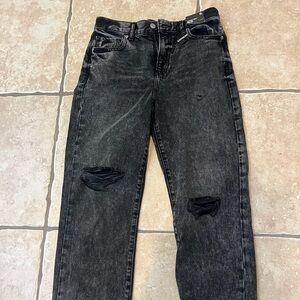 NWT express black jeans size 6 - straight ankle high rise